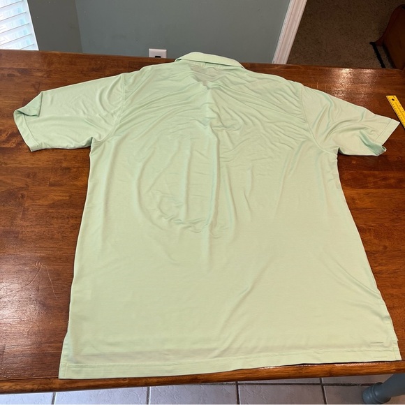 Peter Millar summer comfort green striped lightweight polo size XL - Picture 7 of 7